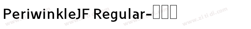 PeriwinkleJF Regular字体转换
